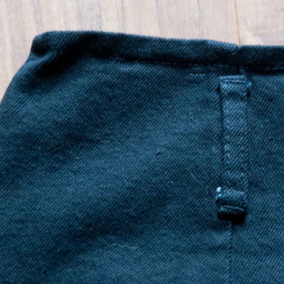 JTG 90's style Black Demin Button Up Skirt Sz 11 - Picture 6 of 6